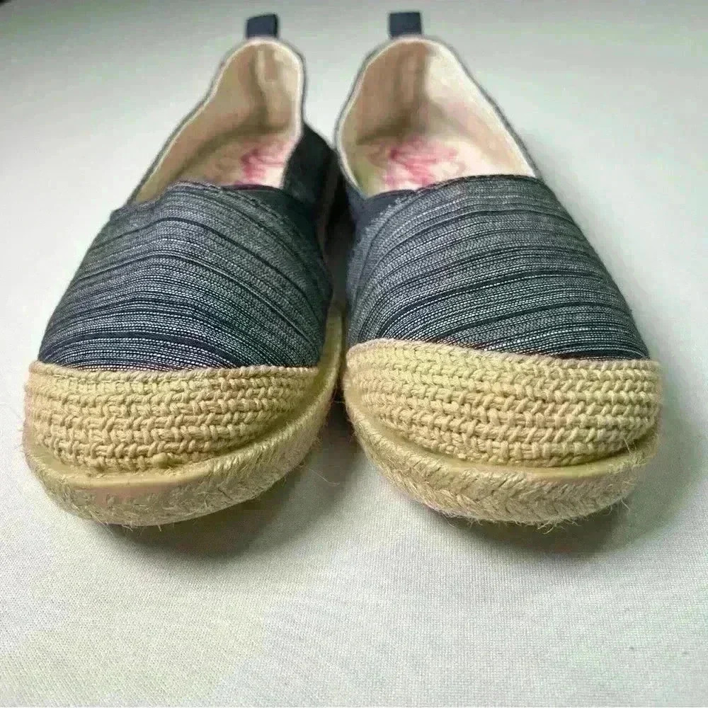 Sugar Women's Evermore Slip-On Espadrille Flats Navy Multi Wash US 8.5 new nb - Picture 5 of 8